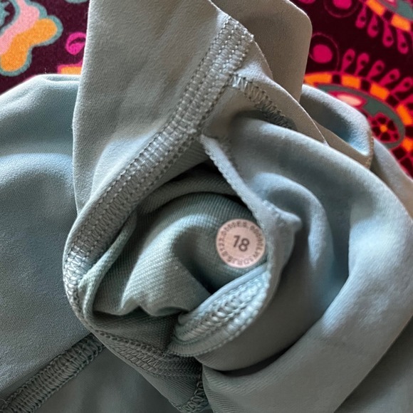 Lululemon Align High-Rise Pant Cropped Desert Teal Nulu Yoga Leggings Size 18 - Picture 5 of 5